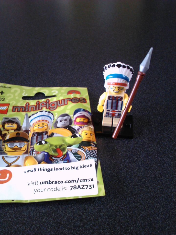 paulsterling's tweet photo. Ever wondered what the connection is between #umbraco and #minifigures? I believe it came from the #swag at #CMSExpo 2011 in #Chicago. At least this came up in my memories feed today. Anyone remember what the "code" got you? https://t.co/EVmLX66xIj