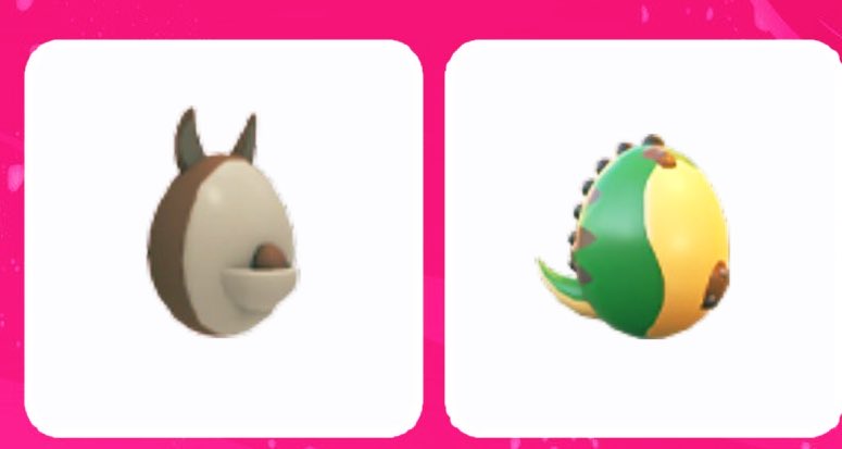 20+ followers giveaway: One winner will have: Aussie egg and the fossil egg ! Rules: retweet and Follow <a href="/MillinniaTheV/">🇵🇸The Millennia Factory 🇵🇸</a> and sub to her Channel: youtube.com/channel/UCQQpE… show proofs kindly: following me is optional! Ends Saturday. #adoptmegivaways #Adoptmetrades