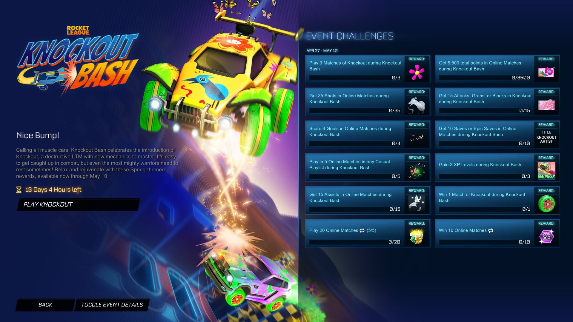 Rocket League Shop Auf Twitter Knockout Bash Challenges T Co L2mqsrdalr Twitter
