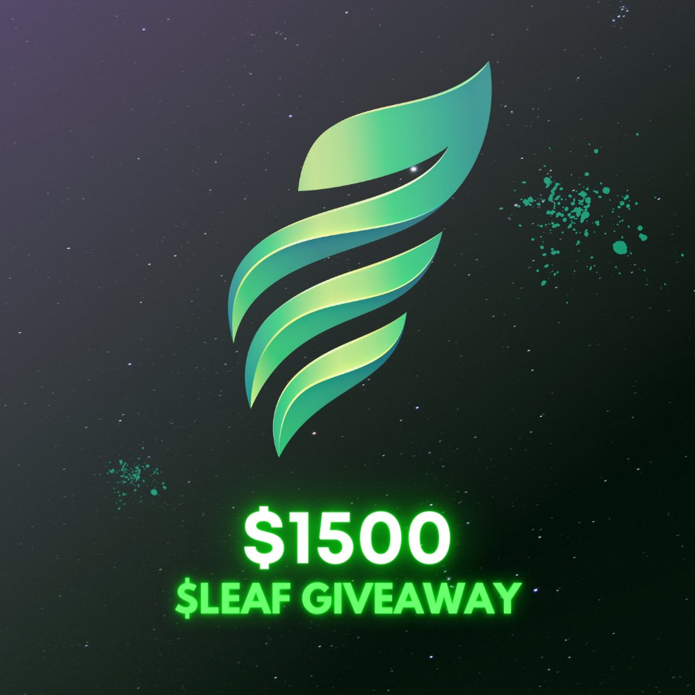 eth_exy's tweet photo. 🍃@LeafRebase has Launched🍃

🎁GIVEAWAY $1500 in $LEAF

To Enter:
1⃣: Follow 
@Exy_Nodes
 &amp; 
@LeafRebase 

2⃣ ♥️ &amp; RT
3⃣ Tag 2 fren + 1 Influencer!
4️⃣ Share proof buying $LEAF = 1 Entry!

🚀Buy Here - https://t.co/Mlh02sR4kM

⌛5 Days! https://t.co/KiWCfXC1S9