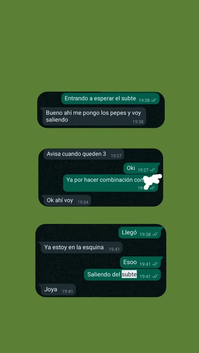 Pasé de estar con alguien que me  decía cada vez que le pedía que me acompañe a la parada "no sos mi responsabilidad", a estar con alguien que sigue atento mi ubicación cuando viajo y me va a buscar cada vez que puede. 
Siempre hay alguien mejor💜