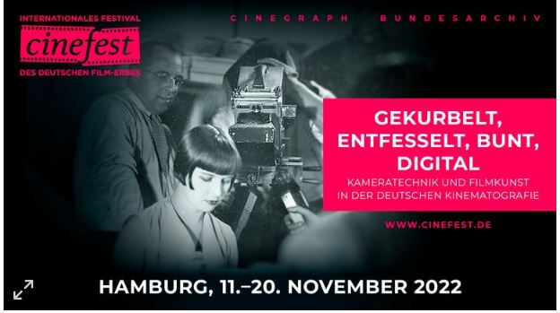 #Cinefest 2022 &amp; 35.Internationaler Filmhistorischer Kongress:  In Vorbereitung findet vom 12.-15.5. das interne Sichtungskolloquium im Zeughauskino im <a href="/DHMBerlin/">Deutsches Historisches Museum</a> und am 13.5. im #dasBundesarchiv statt. bundesarchiv.de/DE/Content/Mel…