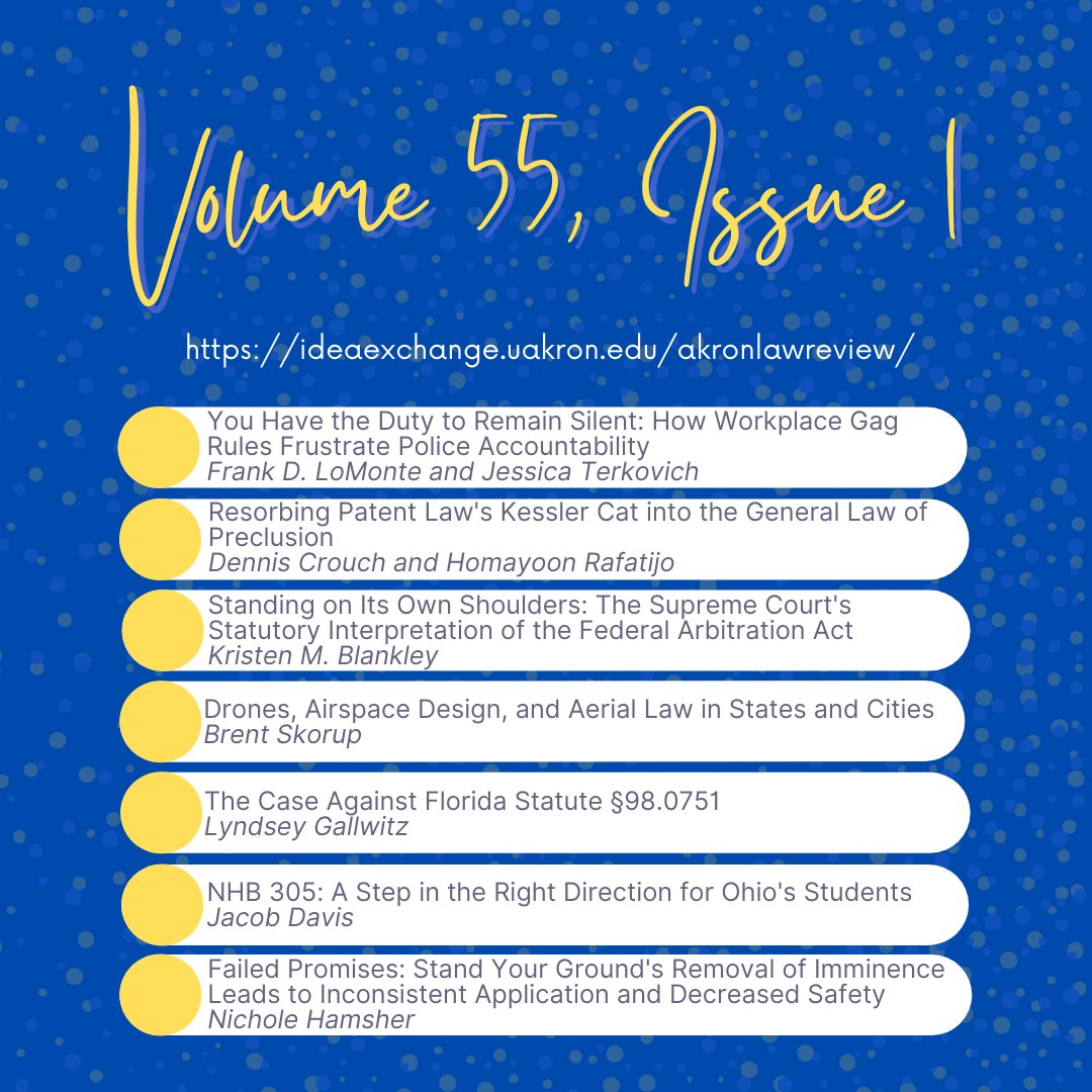 AkronLawReview's tweet photo. Check out our latest issue at https://t.co/Pw6ieHif41. https://t.co/eSwMEVixIj