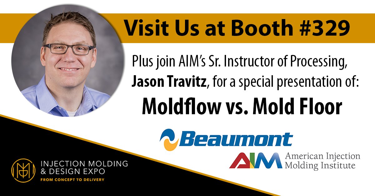 We're coming soon Detroit! Our team will be at the Injection Molding &amp; Design Expo from May 25-26 which includes a special presentation from Jason Travitz of the  American Injection Molding (AIM) Institute called Moldflow vs. Mold Floor.