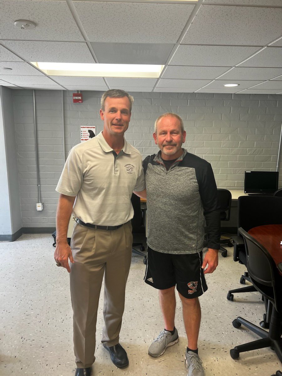 RobHadaway's tweet photo. Thank you 
Oregon State University 
Midwestern State University 
Troy University 
For stopping by today and recruiting our Chaffey Panthers! https://t.co/r5y5B4w2su