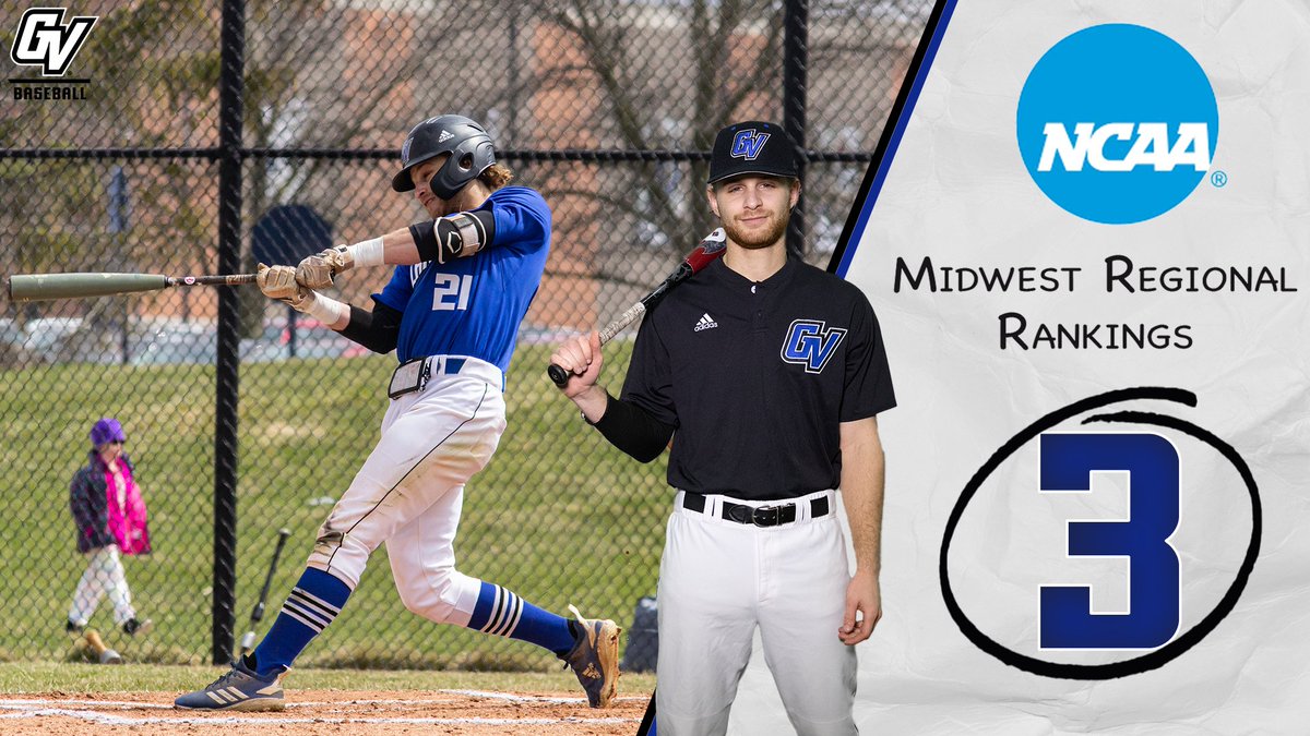 GVSU comes in at No. 3 in the first NCAA Regional Rankings!

#AnchorUp⚾️