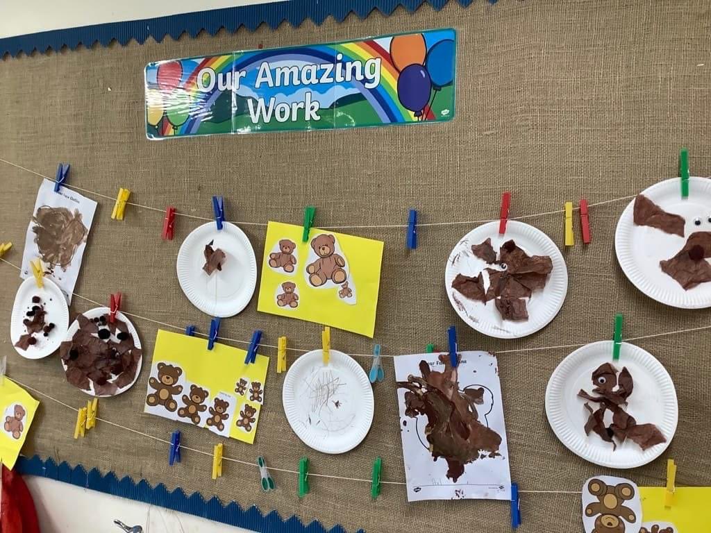 ManorCourtEYC's tweet photo. If you go down in the woods today, you're sure of a big surprise! You’ll find our wonderful children dressed as bears. We have had a great day making bear ears for our Teddy bears picnic. https://t.co/0qC81FGPTC