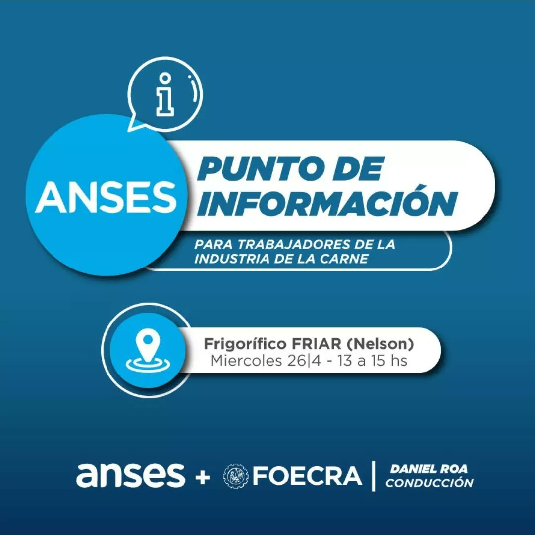 foecra's tweet photo. En conjunto con Anses se acerco a los afiliados los servicios que brinda Anses.
Asesorando a nuestros trabajadores, dentro del ambiente laboral.
Seguimos estando cerca del trabajador brindando más servicios.
#EnCadaMomentoDeTuVida #anses
#foecra #operativoanses
#frigorifico https://t.co/N9PYeKV80S