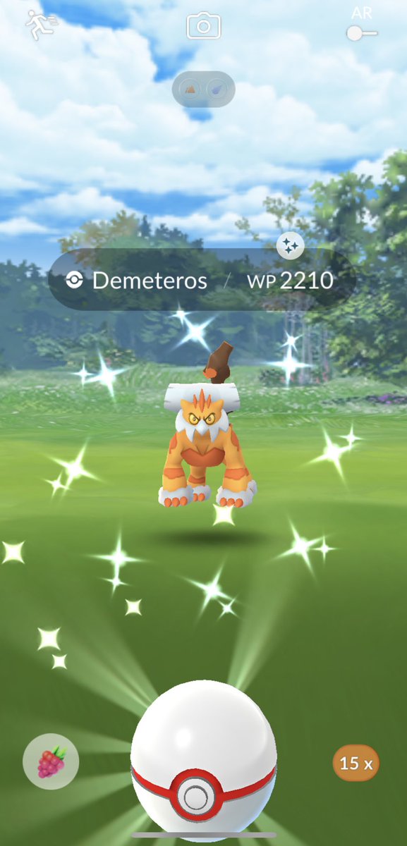 KathaBlueSky's tweet photo. Moin Moin ⚓️ 

#PokemonGOraid #shinypokemon #demeteros #Pokemon #PokemonGO 

Thaaaank you to all #PokemonGOfriends for the raid invitations 💞 :o) https://t.co/PuXDFnWTg0