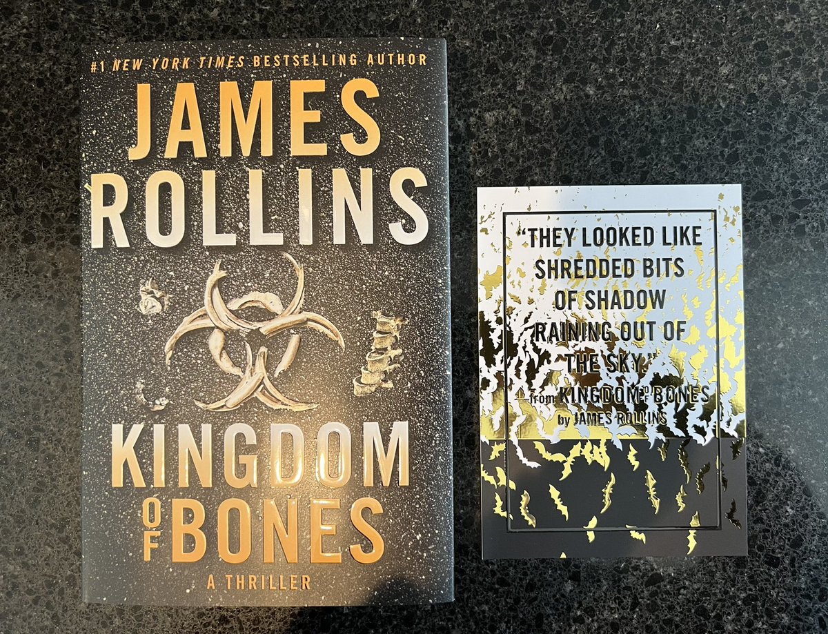 zenextremist's tweet photo. My special copy of #KingdomOfBones by @jamesrollins arrived today from @poisonedpen
Great book and really liking the texture on this cover 👍
Check out my @BestThrillBooks review
https://t.co/gva1wltmnP https://t.co/tWjJmmI9K8