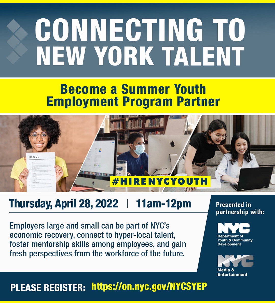 NYC Cultural Affairs on Twitter "SYEP, largest youth employment
