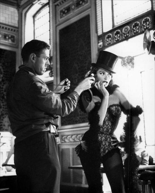 Happy birthday to Anouk Aimée, who will always be LOLA (on set with dp Raoul Coutard). 