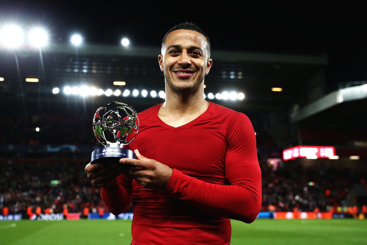 DaveOCKOP's tweet photo. Man of the Match. Thiago Alcantara. Wizard. https://t.co/LOXMRYRGYI