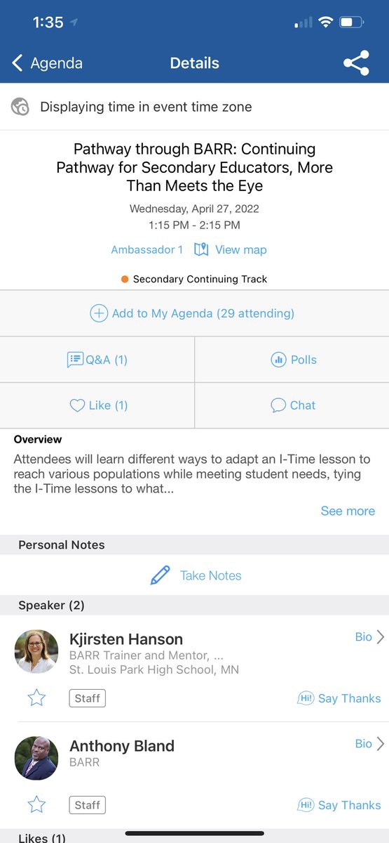 SouthFMHS's tweet image. Mrs. Staci Deinhart-MacKay, representing SFMHS at the @BarrCenter 2022 National Conference delivering “I-Times and the Classroom Curriculum.” She relayed how she ties in the academic content with the I-Time Pathway for Secondary Educators. #individualizedapproach @StaciDMac