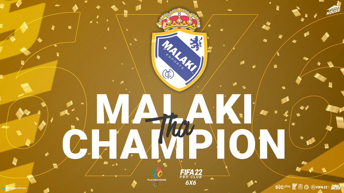 🔴 •• PRO CLUBS 6v6 •• 🔴

               🥇 •• Champion •• 🏆

🔰 | <a href="/Malaki_eSports/">Malaki eSports</a> 
🏆 | بطلاً لبطولة السداسيات PRO CLUB 🎉🎊🤩

- <a href="/ProClub_A/">Saudi ProClub EFA</a> 
- #اولومبياد_بيت_اللاعبين  | #stcplay