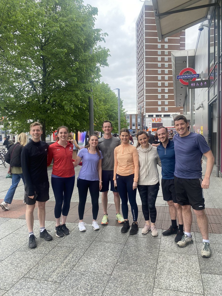 Team run to raise money for <a href="/ActionAidUK/">ActionAid UK</a> #Ukraine by <a href="/CushWakeRtailUK/">C&W UK Retail & Leisure Team</a> #westfieldLondon