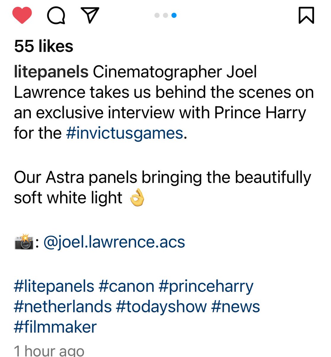 @Litepanels @hodakotb #PrinceHarry @TODAYshow @WeAreInvictus 🖤💛🤴📡📹🎥