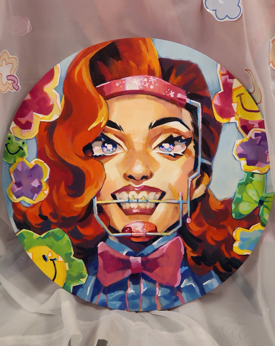 Fruitcough's tweet photo. ✨Eleganza Extravaganza ✨

I did a painting of @thegigigoode , Eleganza Extravaganza look! Very iconic and honestly loved the trans flag color scheme!

#rupaulsdragrace #rupauldragcon #gigigoode https://t.co/7wV9o91njo