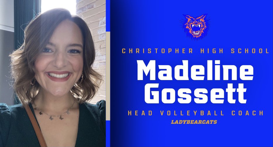 We are very excited to announce that Madeline will be our new Head Volleyball Coach.  We all wish you the best! 🐾🏐
<a href="/BDC_Sports/">Black Diamond Conference</a> 
<a href="/section618/">Section618.com</a> 
<a href="/WSILSports/">WSILSports</a> 
<a href="/wmixsports/">WMIX Sports</a>