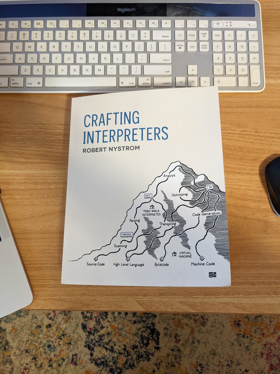talatuyarer's tweet photo. I got my book. Hope I will deep dive into the implementation of programming languages. We use them everyday but we know very little about their design. #craftinginterpreters @munificentbob https://t.co/vj6R4cjSAK