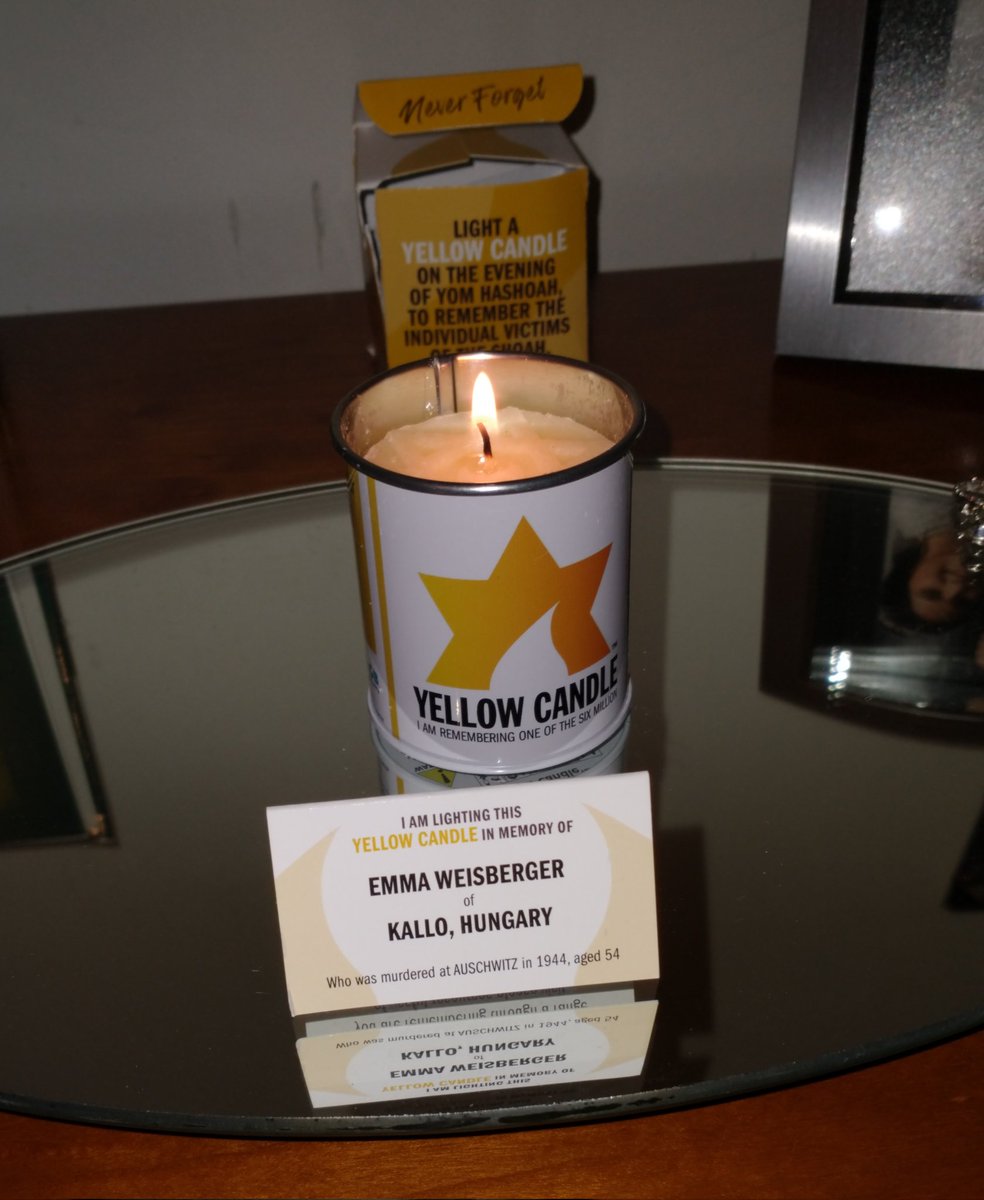 Paul Neville (@paneville) on Twitter photo I lit this candle today on Yom Hashoah (Holocaust Day) in memory of Emma Weisberger who died in Auschwitz aged 54. Thinking of my relatives who perished and all who were murdered. <a href="/yomhashoahuk/">Yom HaShoah UK</a> <a href="/YellowCandleUK/">Yellow Candle</a> I lit this candle today on Yom Hashoah (Holocaust Day) in memory of Emma Weisberger who died in Auschwitz aged 54. Thinking of my relatives who perished and all who were murdered. <a href="/yomhashoahuk/">Yom HaShoah UK</a> <a href="/YellowCandleUK/">Yellow Candle</a>