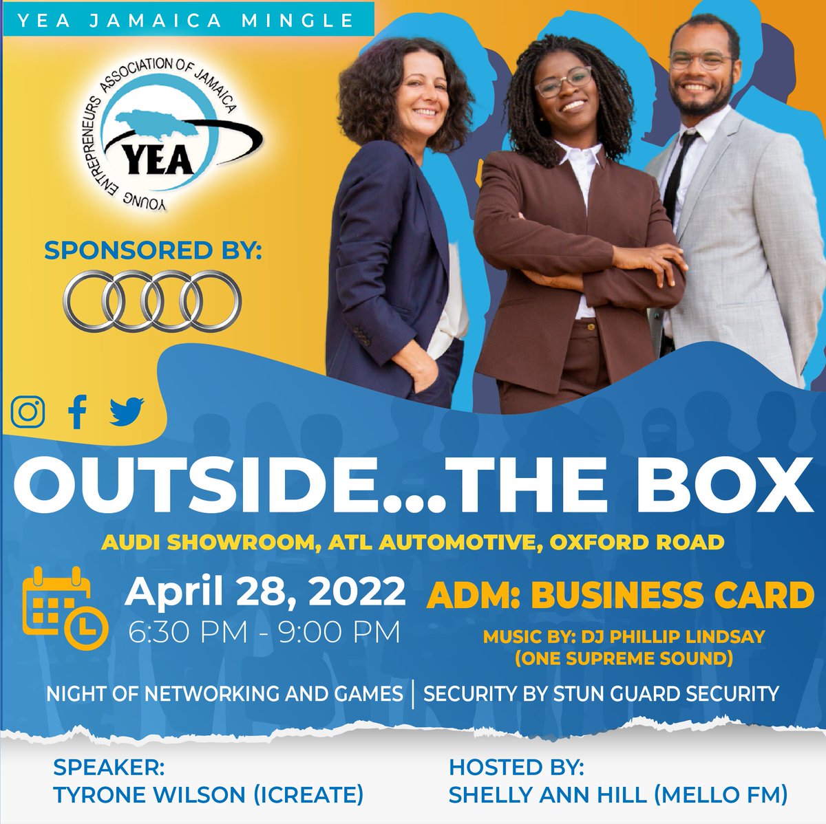 How to prepare for the Business Mingle!
- Invite some friends
- Share in your networks
- Bring yu vibes 😁
Come out TOMORROW to our #BusinessMingle
#YEAJamaica #YESS