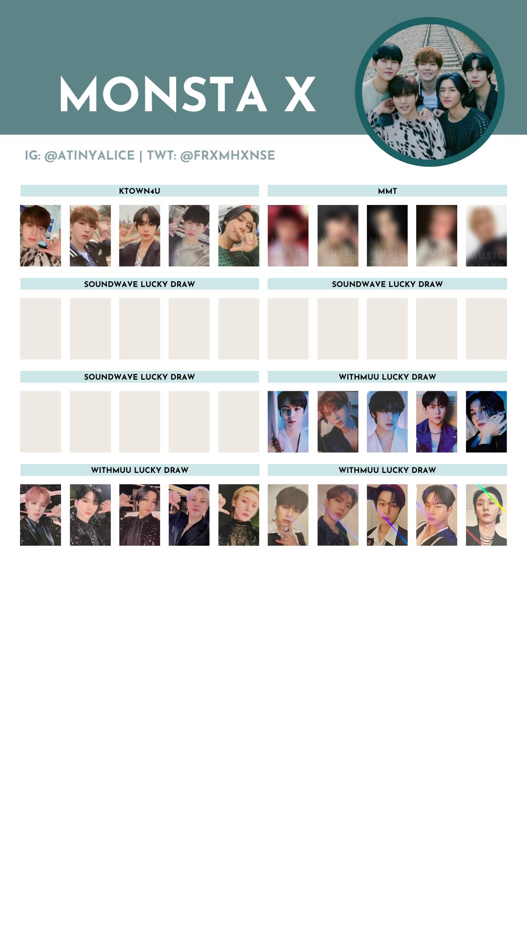briana 🦋 SUN SEEKER on X: MONSTA X [SHAPE OF LOVE] — photocard template /  wishlist 220427 ver. (to be updated with preorder benefits and fansign  cards in thread below) ⋈ OT5