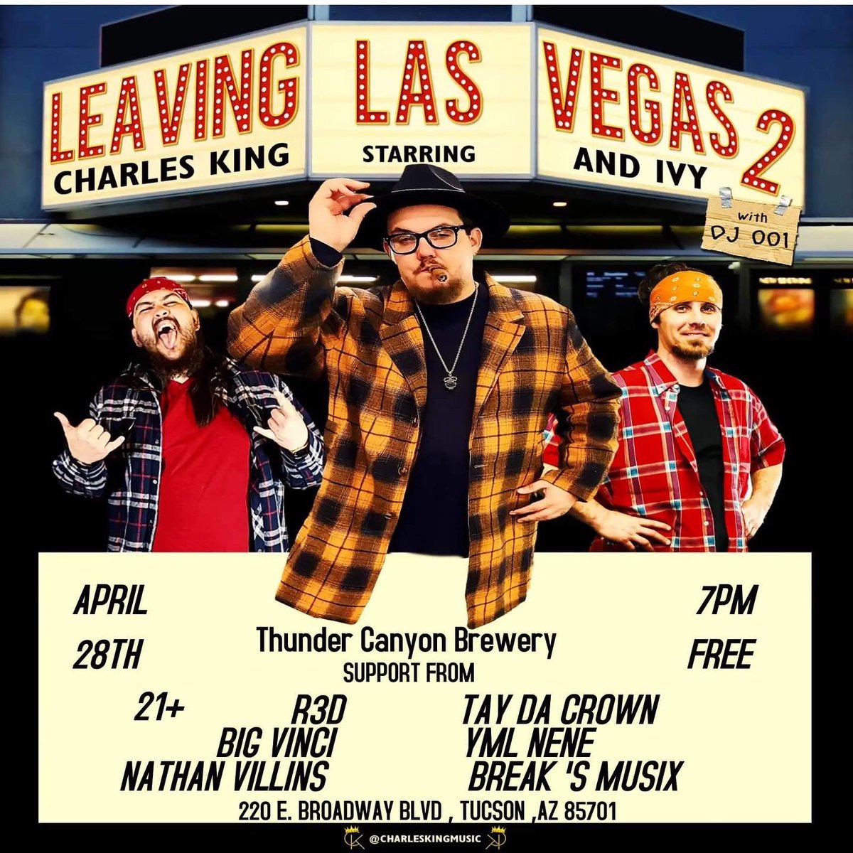 ElCompaR3D's tweet photo. Come rock with me and a couple homies this week, we’re providing great music. 🌹

@CanyonBrewery is the place to be, see you there 🍾

@vinciraps
@NVillinz 
@ymlnene
@AskeBaby 
@hxvewill
@Mannymegz
@agomadeit
@mankindpod https://t.co/2N0Ab4PAQU