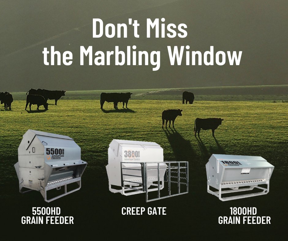 DON’T MISS THE MARBLING WINDOW
Visit us at 2022 WagyuEdge Conference to find out about:
👊How our Grain Feeders work
👊Why our Grain Feeders are the most controlled feeder on the market
👊The advantages to creep feeding &amp; how this practice helps increase marbling

👉 Site 26