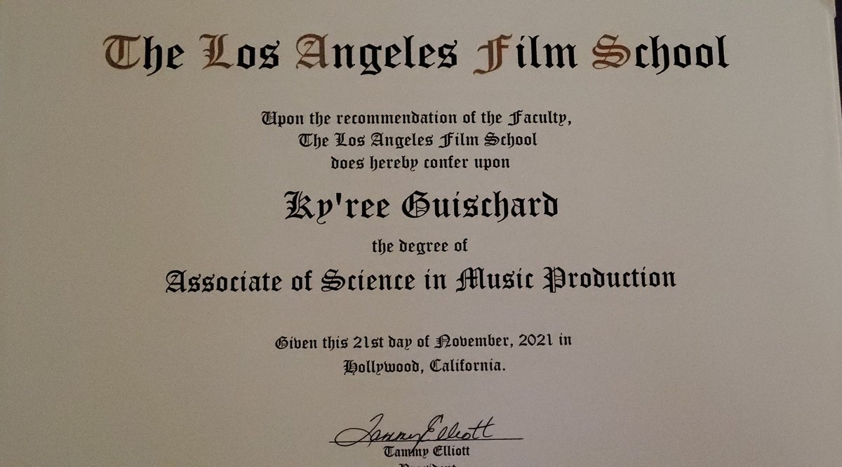 Kyi550's tweet photo. I finally got my degree!!!! #lafilmschool #musicproducer #musicproduction #collagegraduate https://t.co/tOz47HT9xm