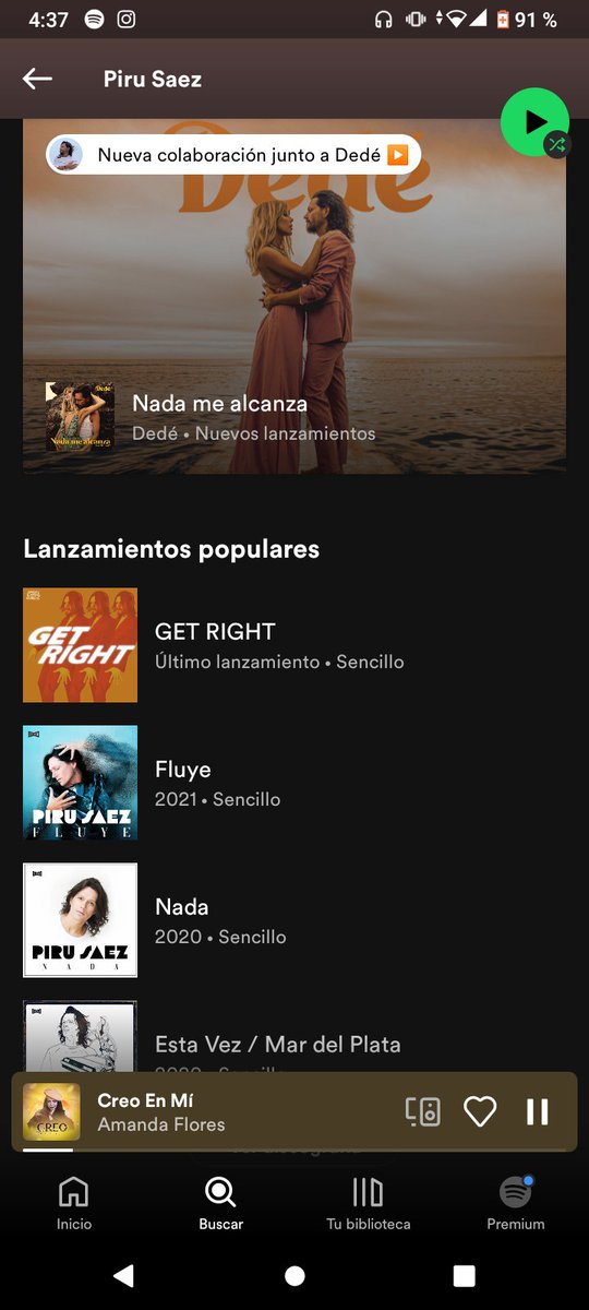 Hoy miércoles seguimos con nuestra actividad y es hacer stream a las 3 últimas canciones de Piru Saez en Spotify #piradas #pirusaezlatam #Centroamerica #pirusaezcolombia