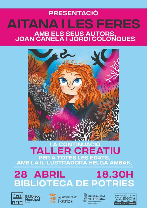 JordiColonques's tweet photo. Demà anem a la Biblioteca de Potries a presentar #Aitanailesferes! i @HelgaAmbak us farà un taller perquè pugueu tindre la vostra pròpia fera. #28dAbril https://t.co/I0HjipvQuc