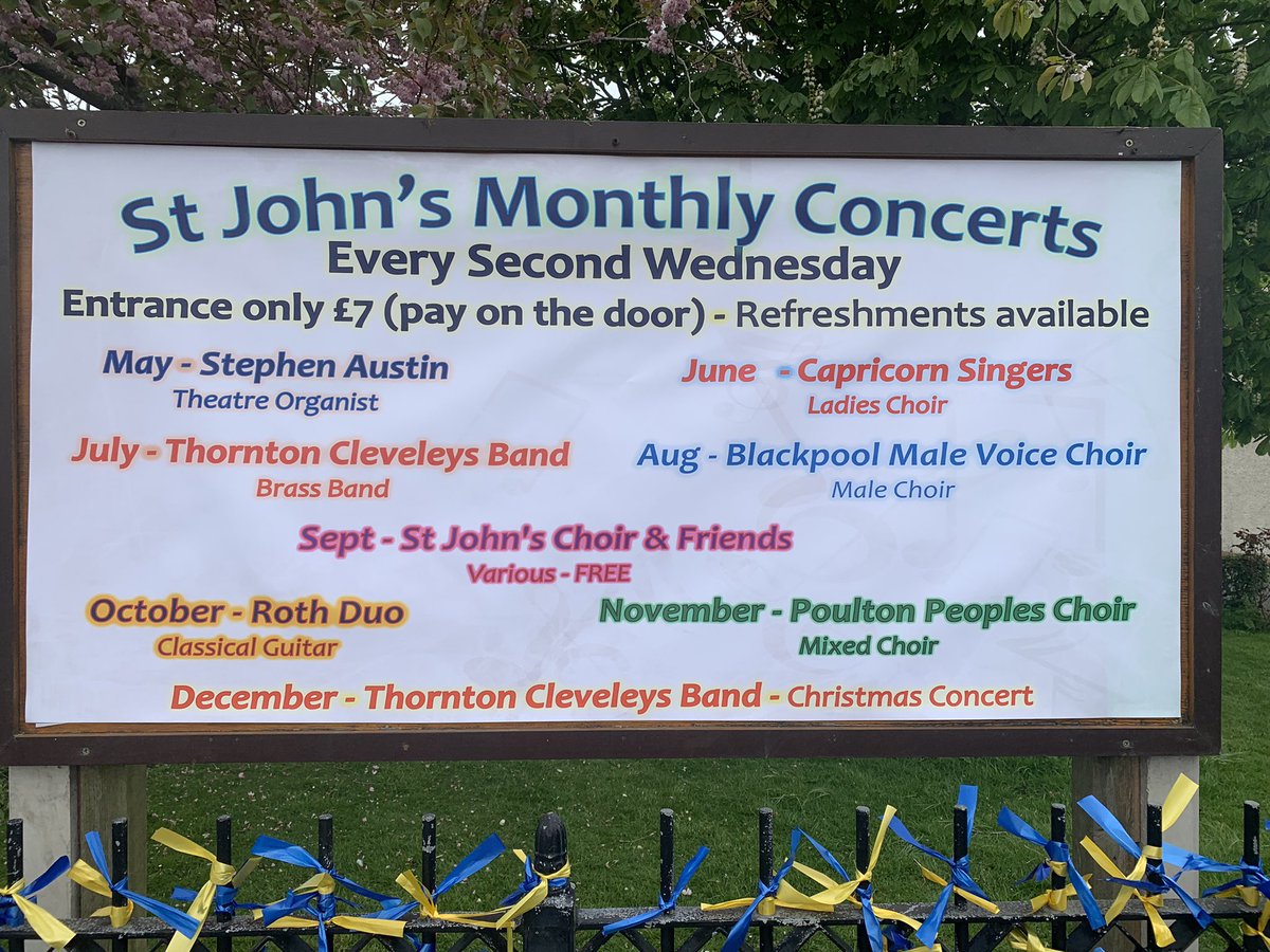 StJohnThornton's tweet photo. Monthly music concerts are back at St John’s, Little Thornton. First up on May 11th @ 7pm is the excellent entertaining Stephen Austin (Theatre Organist). Pay on the door, all welcome, please retweet. https://t.co/VY31SNuMZw