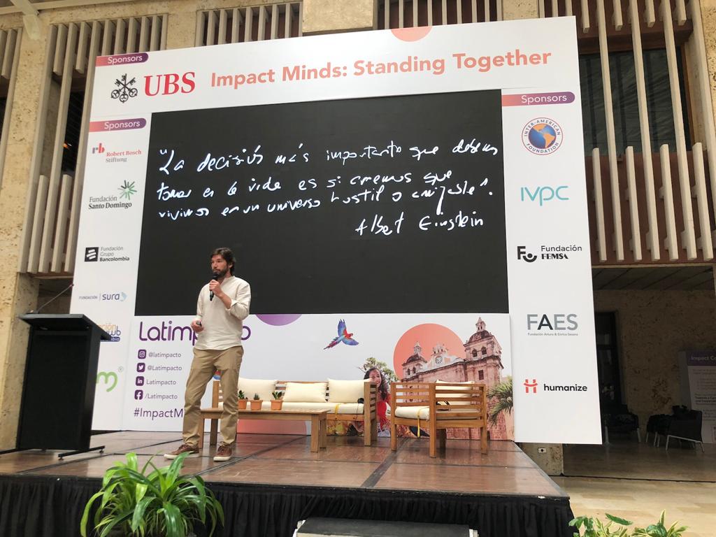 PnudColombia's tweet photo. Para alcanzar la escala que los desafíos de nuestros tiempos demandan, el ecosistema de inversión de impacto tiene grandes oportunidades", Alejandro Pacheco, Representante Adjunto de @PnudColombia en el 'Impact Mind: Standing Together' de @Latimpacto. 🧵 https://t.co/5YH8vVZfNJ