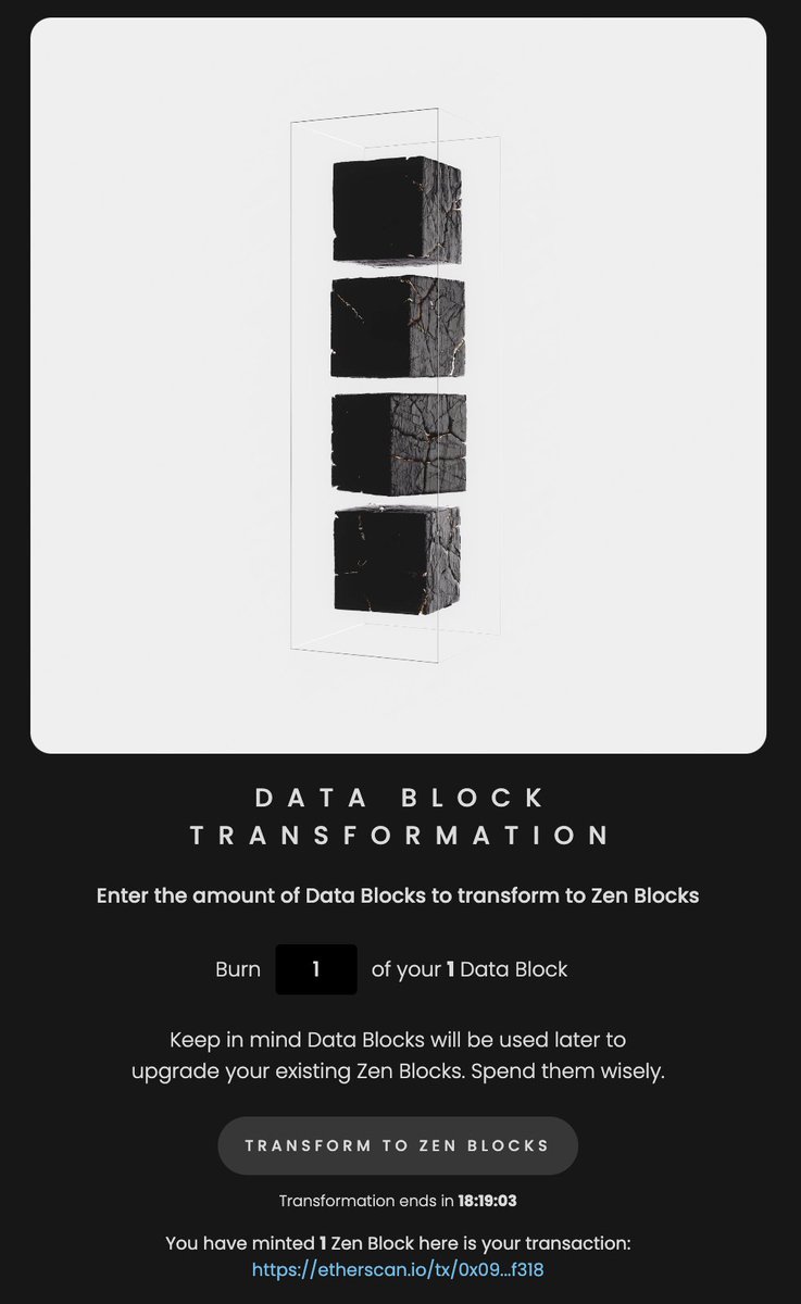 TeeJ_0_o's tweet photo. Transformation complete.
Thank you, @MhxAlt @zen_blocks.
#ZenBlocks #ASHCreators #WeAcceptASH https://t.co/NjGCFAt3W7