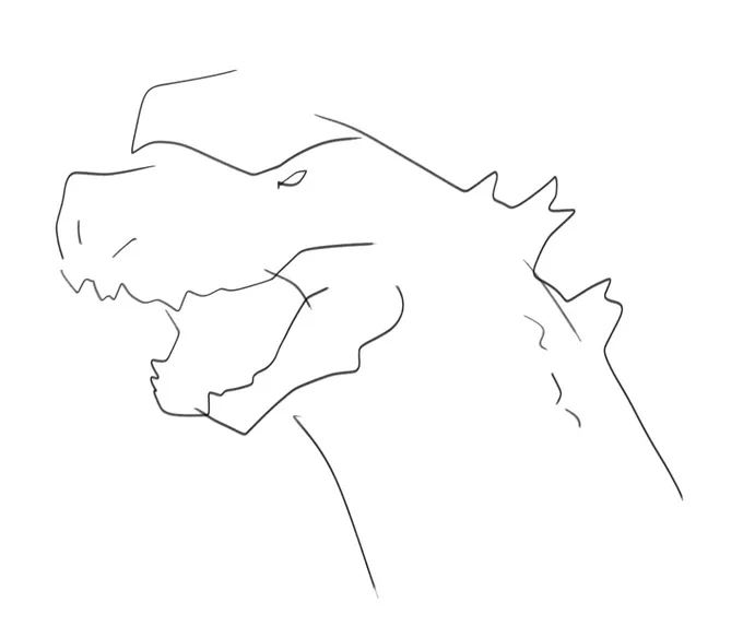 Not the worst Godzilla I've ever drawn if you count child me. 
