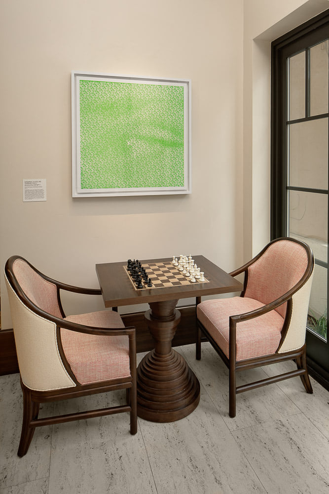 TheAlfondInn's tweet photo. Did you see The Queen's Gambit?  Join us for a game at The Alfond Inn.  D4... your move? https://t.co/OFZGcH3S5f