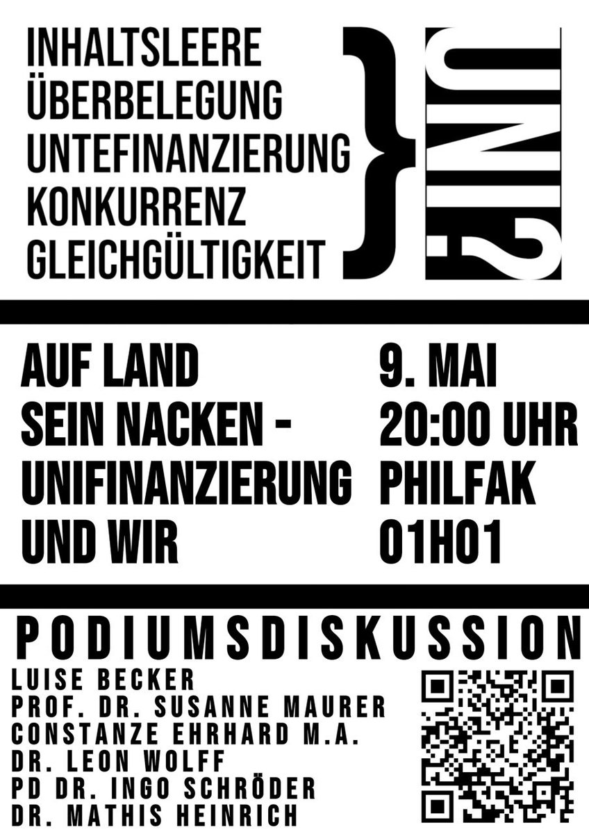 reverbi2021's tweet photo. Studium – eine neue Welt entdecken – innerhalb schulischer Zwänge?
Wissenschaft – Zwischen Forschung Lehre und Marktzwängen?
@SKA_UMR @verdi_UMR @Interaktion_UMR https://t.co/6XMSM5EbPL