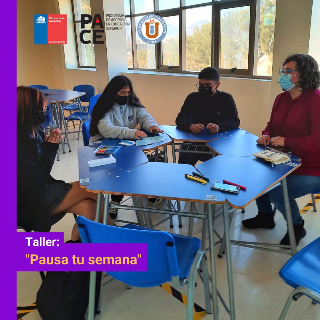 paceucn's tweet image. Hoy tuvimos la oportunidad de compartir con los estudiantes PACE de la cohorte 2022 ❤️en el Taller “Pausa tu semana”.

Mediante este espacio de distensión, pudimos intercambiar diversas experiencias sobre cómo ha sido su integración a la vida universitaria😌.