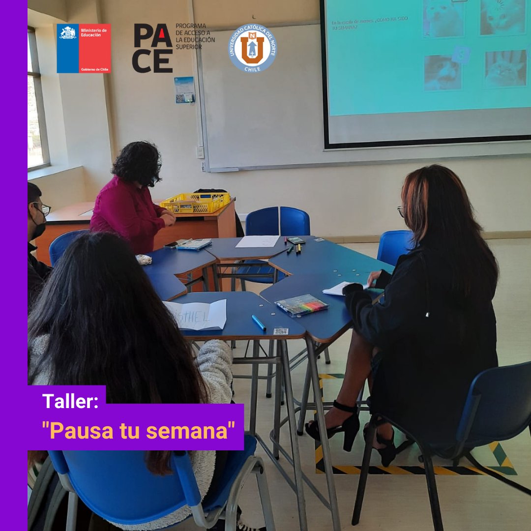 paceucn's tweet image. Hoy tuvimos la oportunidad de compartir con los estudiantes PACE de la cohorte 2022 ❤️en el Taller “Pausa tu semana”.

Mediante este espacio de distensión, pudimos intercambiar diversas experiencias sobre cómo ha sido su integración a la vida universitaria😌.