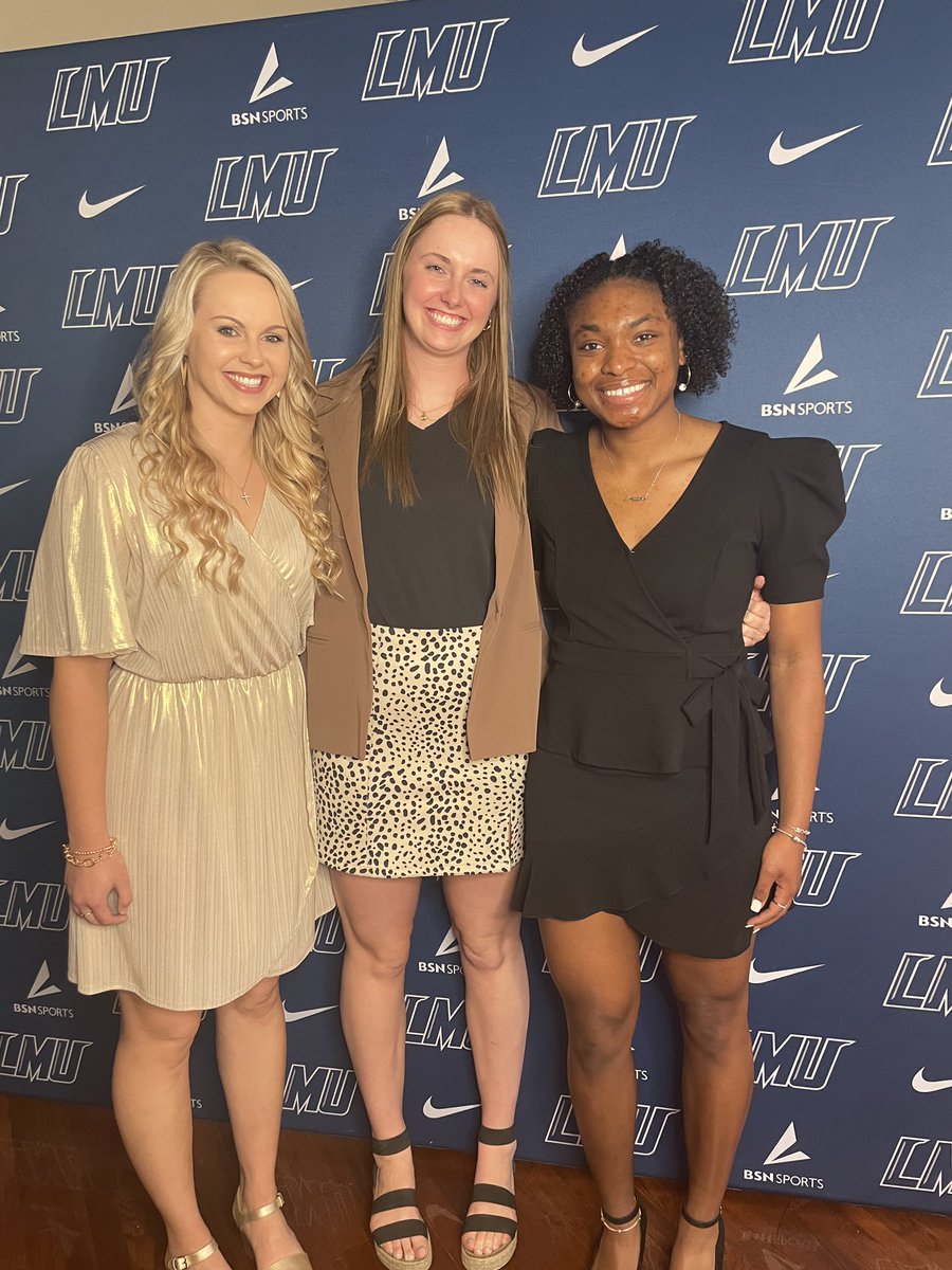 LMUWBasketball's tweet photo. We are beyond proud of our Student Athletes: Lindsay Proffitt, Grace Day,  &amp; Tytiaira Spikes for being inducted into Chi Alpha Sigma National College Athlete Honor Society! You continue to exceed our expectations! 📚🧠🏀 https://t.co/5rVcQu0PXF