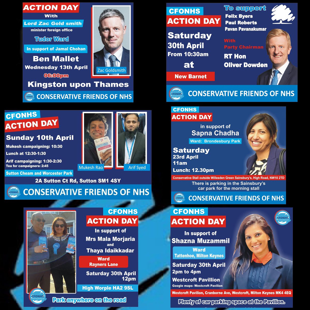 Team CFONHS supporting and wishing all candidates Best of luck!!!! 💙🤞