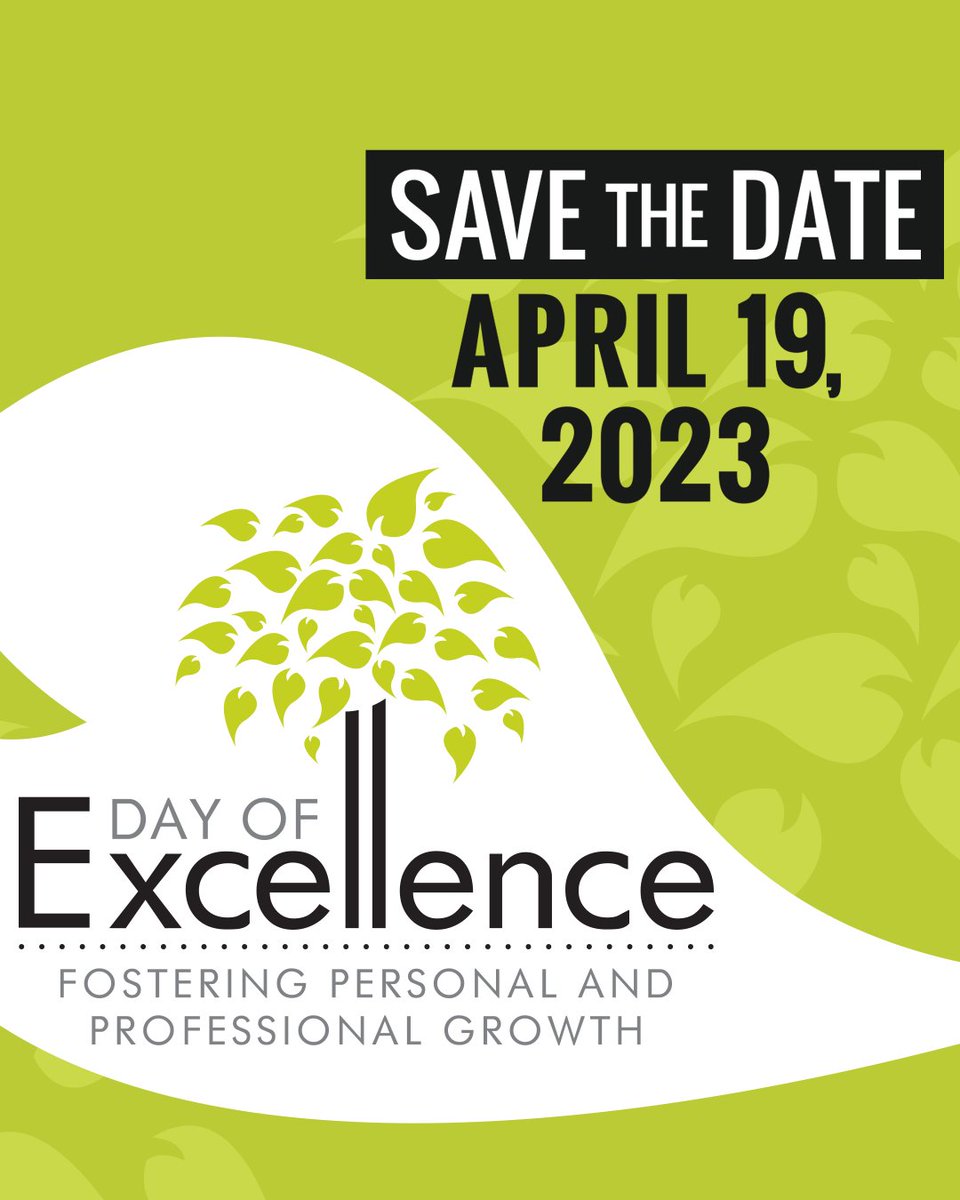 dayofexcellence's tweet photo. THANK YOU for joining us today! What was your favorite part? What was your biggest takeaway? 

You're invited to join us next year! Watch our social media for updates and mark your calendars for DOE 2023!

#dayofexcellence #DOE2023 https://t.co/QxwsFxP2uL