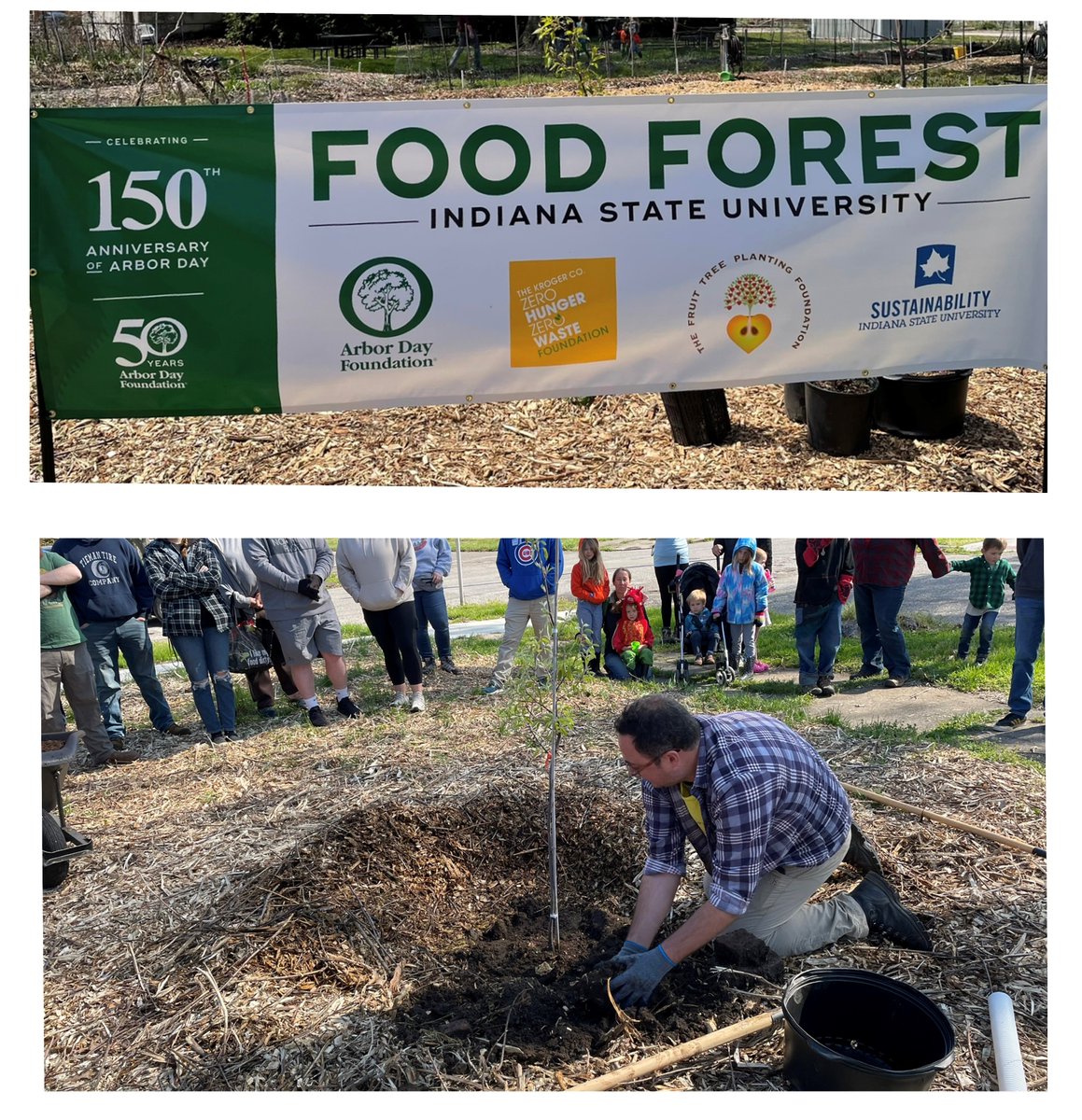 Eric Halvorson (@eric_halvorson) on Twitter photo Thank you to all who joined, today, to create an orchard <a href="/indianastate/">Indiana State University</a>. With friends from <a href="/arborday/">Arbor Day Foundation</a> and <a href="/FTPFdotorg/">The Fruit Tree Planting Foundation</a>, we planted trees that will grow to provide fresh, nutritious fruit to the area. We'll join again as sponsors of an Arbor Day celebration in <a href="/FishersIN/">FishersIN</a> on Friday. Thank you to all who joined, today, to create an orchard <a href="/indianastate/">Indiana State University</a>. With friends from <a href="/arborday/">Arbor Day Foundation</a> and <a href="/FTPFdotorg/">The Fruit Tree Planting Foundation</a>, we planted trees that will grow to provide fresh, nutritious fruit to the area. We'll join again as sponsors of an Arbor Day celebration in <a href="/FishersIN/">FishersIN</a> on Friday.