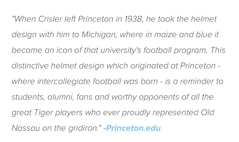 TonySutliff's tweet photo. @lweisenthal @H_TownIrish69 @trevormccue Funny enough, Michigan literally stole the design from Princeton. That makes me laugh as a U of M fan lol https://t.co/P3hm1mRlhn