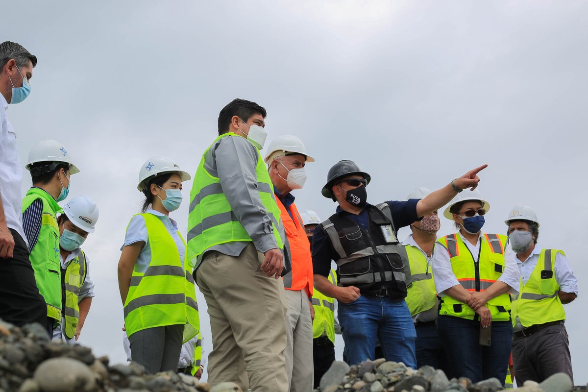 En inspección de los avances en ruta 32, visitamos tramos en Guápiles ...