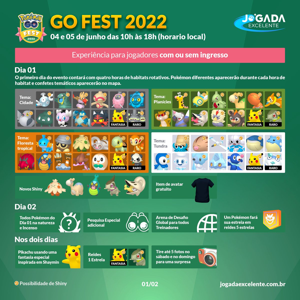 Jogada Excelente on X: Pokémon GO: O evento da Semana de Moda