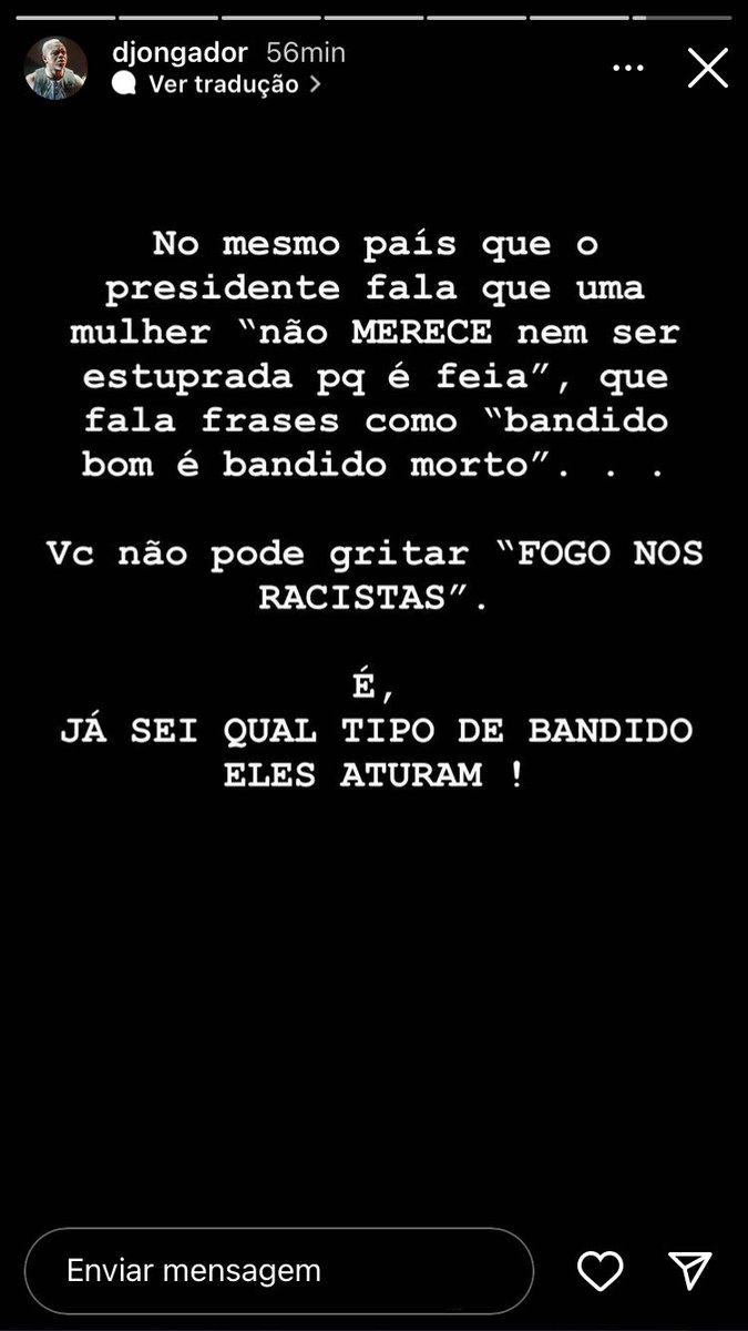 portalrapforte's tweet photo. Djonga se indignou ao saber que uma enfermeira (cuja irmã foi vítima de racismo) foi condenada por denunciar caso com a frase “fogo nos racistas”

O juiz da 3ª Câm. de Direito Privado do TJSP ordenou a exclusão do post das redes e pagamento de R$5 mil por dano moral para a autora https://t.co/xeZvNIeEWu