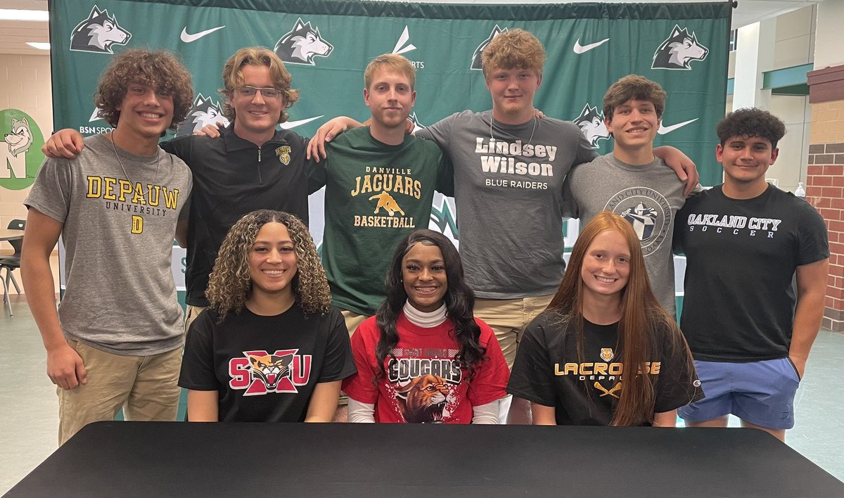 _HuskyAthletics's tweet photo. Congrats to the following athletes for signing today!

Ryan Caddell (Basketball), Garrett Mooney (Football), Zander Kamali (Soccer), Cory Will (Soccer), Jim McMurray (Soccer), Ethan Williams (Swim), Ally Black (Lacrosse) Kaliah Neighbors (Basketball), Jaidn Green (Basketball) https://t.co/ZHpSHnSS8U