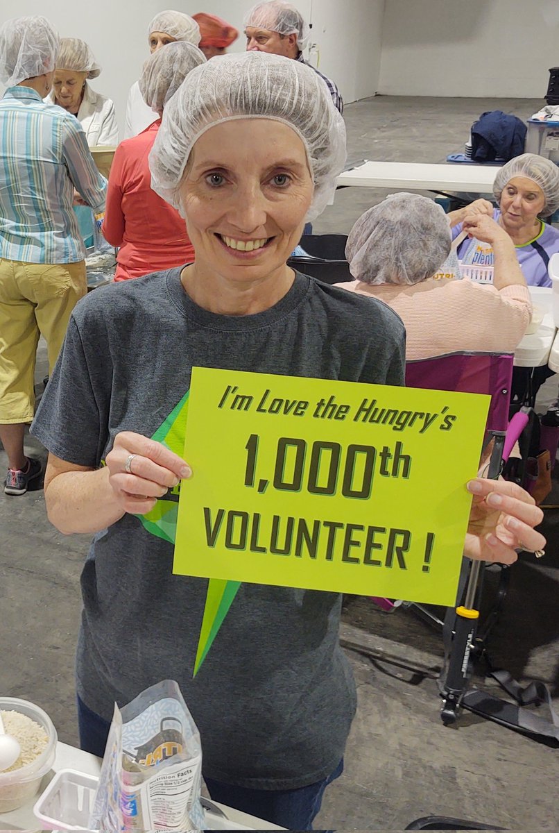 Celebrating 1,000+ volunteers that have packaged fortified Nutri-Plenty® meals YTD!